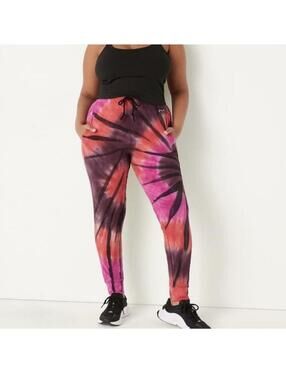 Victoria’s Secret PINK High Waist Campus Jogger Supernova Tie Dye Lounge Pants